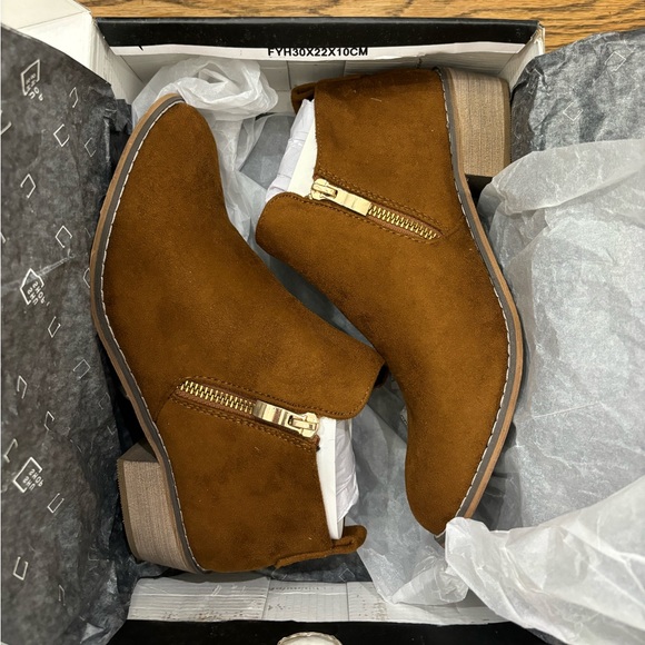 SHUSHOP Brown Ankle Boots - Picture 5 of 5